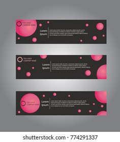 Vector abstract geometric design banner web template.