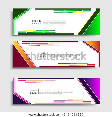 Vector abstract geometric design banner web template and business background template.