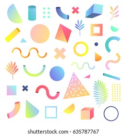 Vector abstract geometric elements. Trendy design