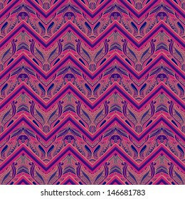 Vector Abstract Geometric Ethnic Seamless Fabric pattern 