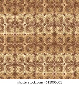 Vector abstract geometric forms background with distortion effect. Rhythmic circles pattern