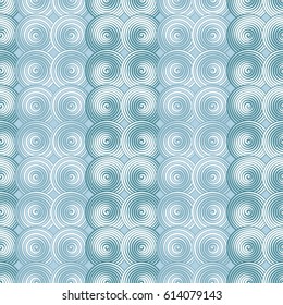 Vector abstract geometric forms background with distortion effect. Rhythmic circles pattern
