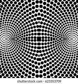Vector abstract geometric forms background with distortion effect