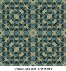 Vector abstract geometric forms background with distortion effect. Rhythmic seamless pattern