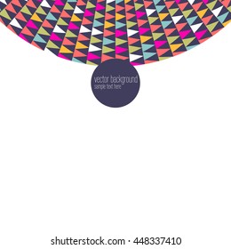 Vector abstract geometric frame background template