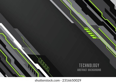 Diseño de tecnología futurista geométrica abstracta vectorial para fondo.