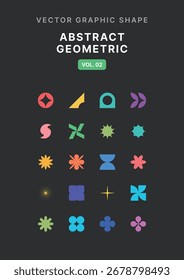 Ativo de gráfico geométrico abstrato vetorial