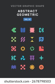 Abstraktes geometrisches Vektorgrafik-Objekt