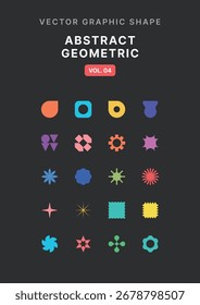 Ativo de gráfico geométrico abstrato vetorial