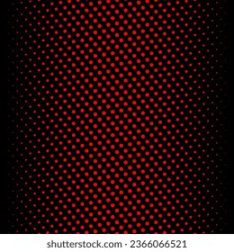 Patrón de medio tono geométrico abstracto vectorial sin fisuras con puntos, círculos, puntos de desvanecimiento. Fondo de estilo deportivo extremo, textura de arte urbano. Textura roja negra y neón con efecto de transición de gradiente