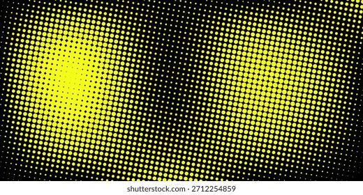 Vector abstracto geométrico semitono sin patrón con puntos, círculos, rayas de decoloración. Fondo de estilo deportivo extremo, arte urbano. Textura deportiva negra y amarilla neón. Diseño deportivo de moda repetido

