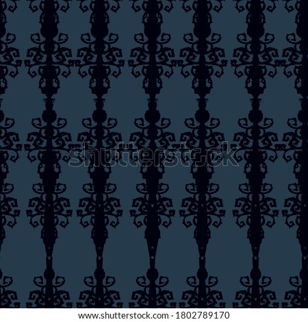 Vector abstract geometric halloween stripe seamless pattern. Hand drawn grunge design. Food, packaging, surface design . Modern brush design. Perfect for your creepy party.