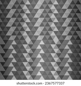 Vector abstract geometric illustration in the form of a mosaic of triangles on a gray background