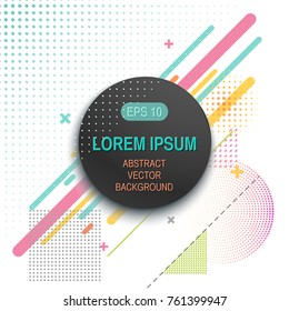 Vector Abstract Geometric Minimalistic Background. Modern design template for Brochure, Advertising, Flyer, Cover .