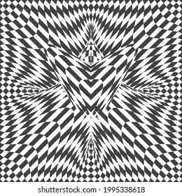 Vector Abstracto ornamento geométrico del rhombus