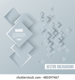 Vector Abstract geometric paper background