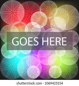 Vector of abstract geometric pattern and background