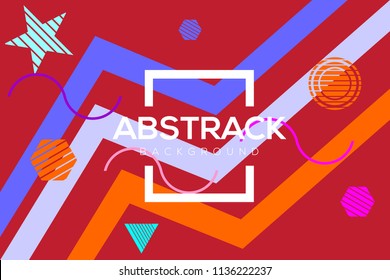 Vector of abstract geometric pattern and background