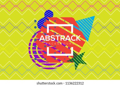 Vector of abstract geometric pattern and background