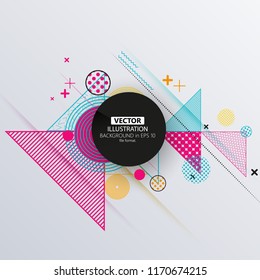 Vector of abstract geometric pattern and background
