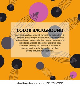 Vector of abstract geometric pattern and background