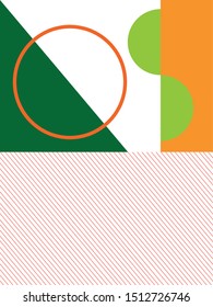 Vector of abstract geometric pattern and background