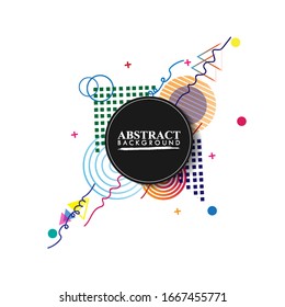 Vector of abstract geometric pattern and background. Vector abstract. Backgroung white