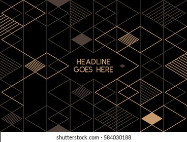 Vector of abstract geometric pattern and background