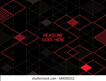 Vector of abstract geometric pattern and background