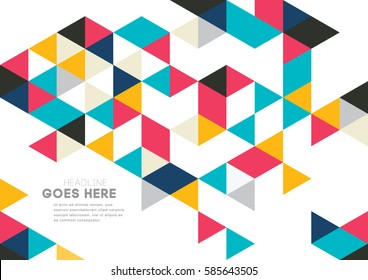 Vector of abstract geometric pattern and background