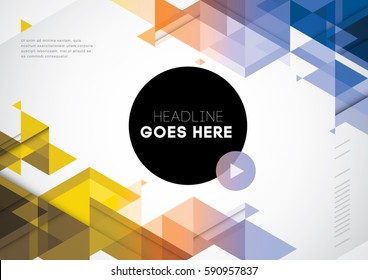 Vector of abstract geometric pattern and background