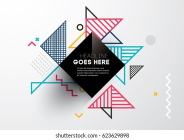 Vector of abstract geometric pattern and background Vector of abstract geometric pattern and background
