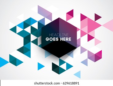 Vector Abstract geometric pattern and background