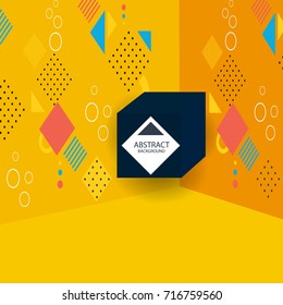 Vector of abstract geometric pattern and background