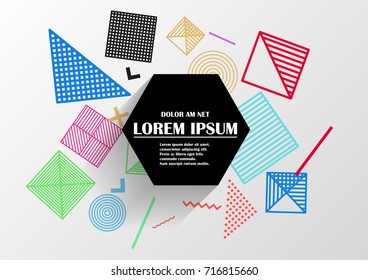 Vector of abstract geometric pattern and background