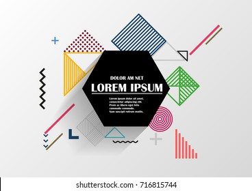 Vector of abstract geometric pattern and background