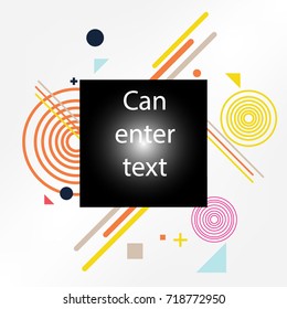 Vector of abstract geometric pattern and background