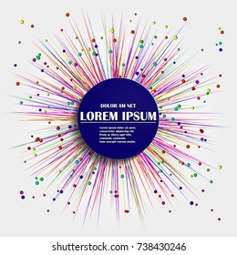 Vector of abstract geometric pattern and background
