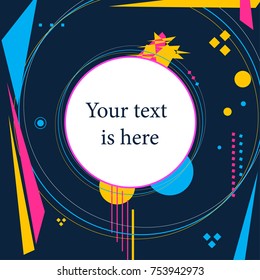 Vector of abstract geometric pattern and background