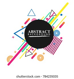 Vector of abstract geometric pattern and background. Vector abstract