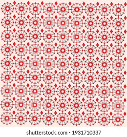 vector Abstract geometric pattern circular arabic ornamental symbols with red color background

