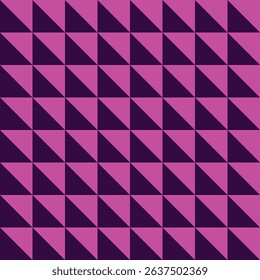 Vector abstract geometric pattern composition with dark purple and bright pink triangles