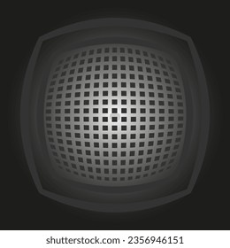 Vector abstract geometric pattern in the form of a frame and squares on a gray background