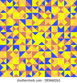 Vector abstract geometric pattern. Seamless background. Geometric shapes, rectangles, triangles mosaic elements.