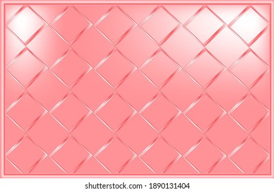 Vector abstract geometric pink background