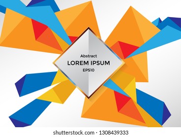 Vector abstract geometric and polygon design background. illustration vector design