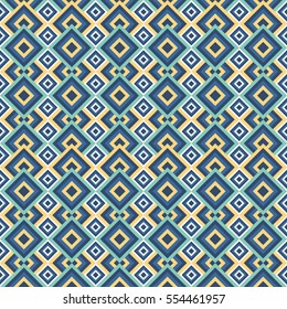 Vector abstract geometric rhombus seamless pattern background