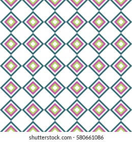 Vector abstract geometric rhombus seamless pattern background