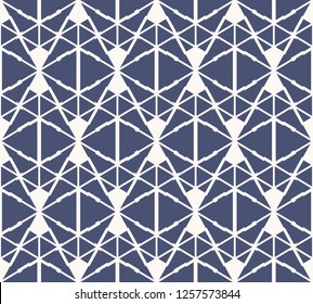 Vector Abstract Geometric Seamless Pattern Navy Stock Vector (Royalty ...