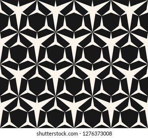 Vector Abstract Geometric Seamless Pattern Black Stock Vector (Royalty ...